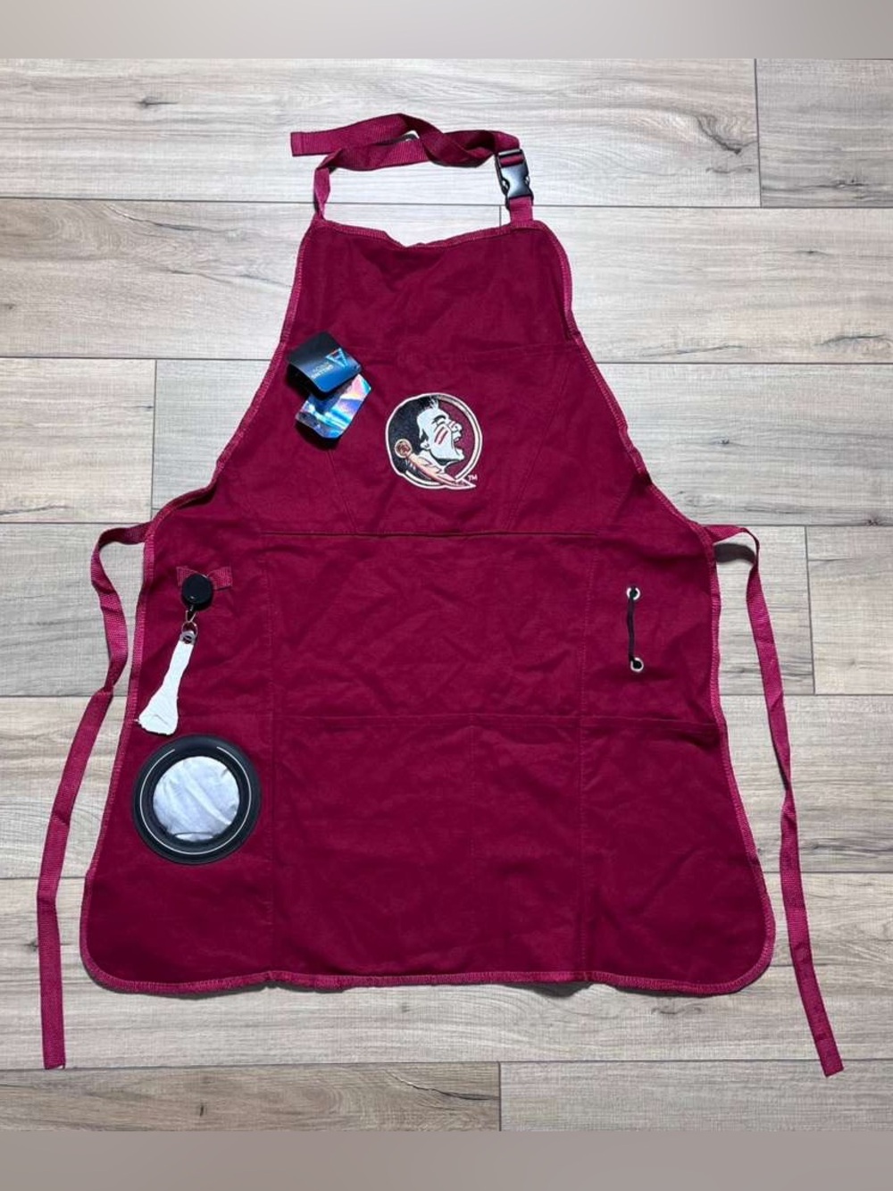 Florida State Seminoles Four Pocket Grilling Apron One Size Burgundy Accessories